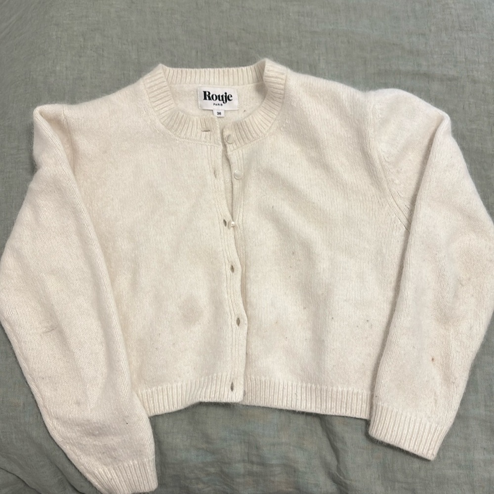 Rouje Justin Cardigan White